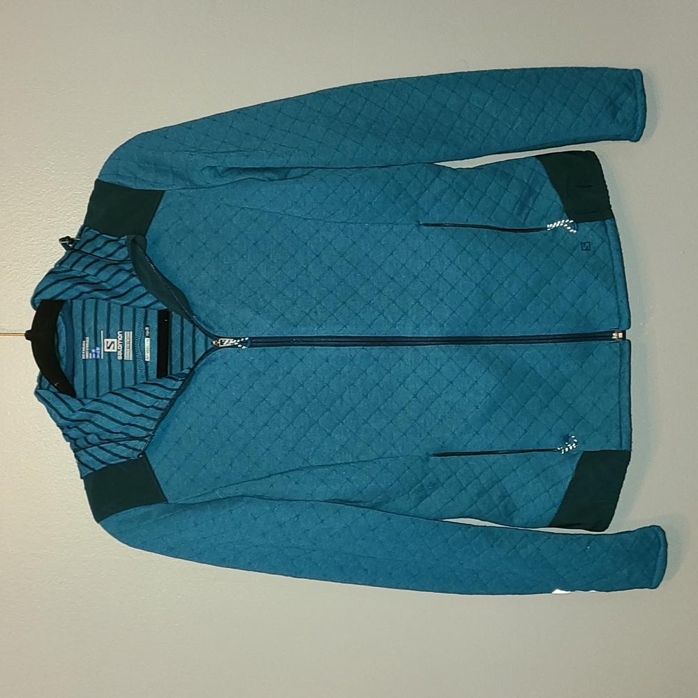 Salomon womens Running Warmup Full Zip Hoodie M